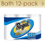 Regal bath 12 pack 1000ct